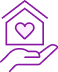 hand holding a house icon